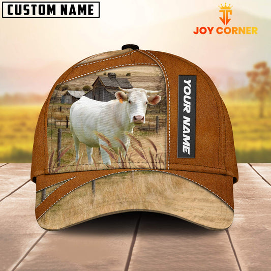 Uni Charolais Customized Name Brown Cap