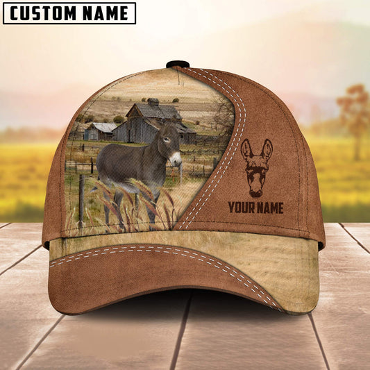 Uni Donkey Customized Name Brown Cap