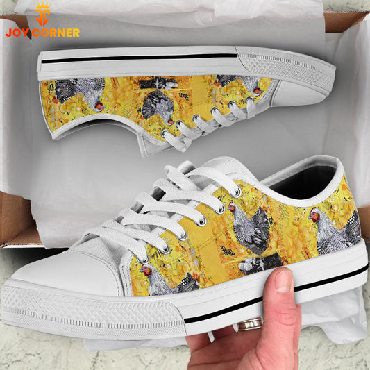 Uni Chicken Yellow Pattern Low Top Shoes