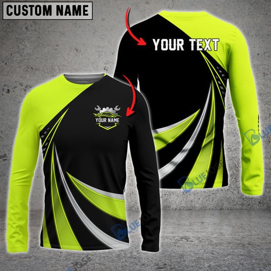 Uni Custom Text Uniform Full Colors 3D Long Sleeve Shirt