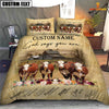 Uni Hereford God Says You Are Custom Name Bedding Set