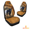 Uni Belted Galloway Pattern Customized Name 3D Car Seat Cover Set (2PCS)