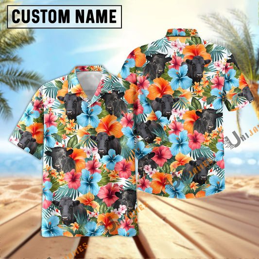 Uni Dexter Blue Colorful Summer Pattern Hawaiian Shirt