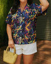 UNIJAMES COLORFUL TURTLE SEAMLESS HAWAIIAN SHIRT