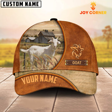 Uni Custom Name Goat Leather Pattern Cap