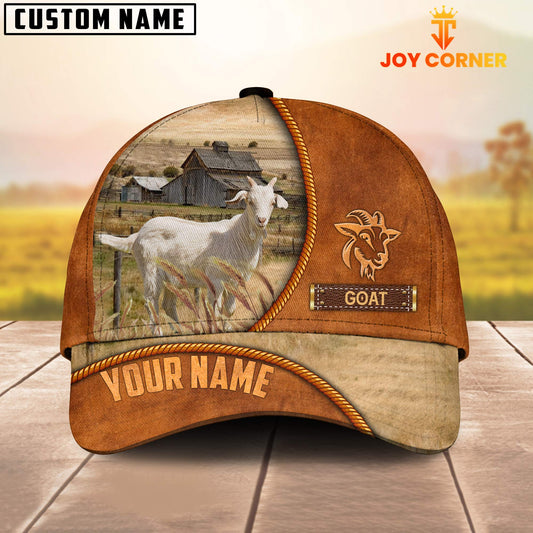 Uni Custom Name Goat Leather Pattern Cap