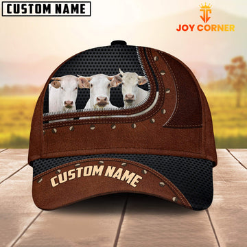 Uni Charolais Happiness Zipper Pattern Customized Name Cap
