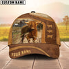 Uni Highland Cattle On The Farm Custom Name Cap