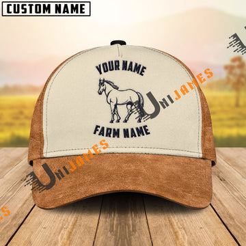 Uni Horse Embroidered Name and Printed Cap