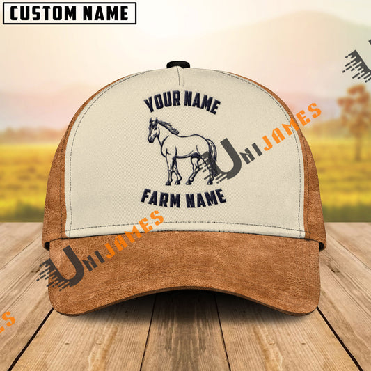Uni Horse Embroidered Name and Printed Cap