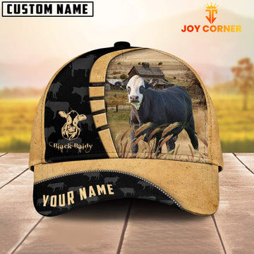 Uni Custom Name Black Baldie Cattle 3D Cap TT