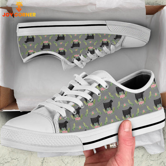 Uni Cow Pattern Low Top Shoes