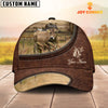 Uni Brown Swiss On The Farm Customized Name Leather Pattern Cap