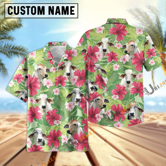 Uni Brahman Green Summer Hawaiian Shirt