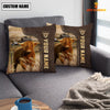 Uni Highland Custom Name Leather Pattern Pillow Case