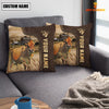 Uni Jersey Custom Name Leather Pattern Pillow Case