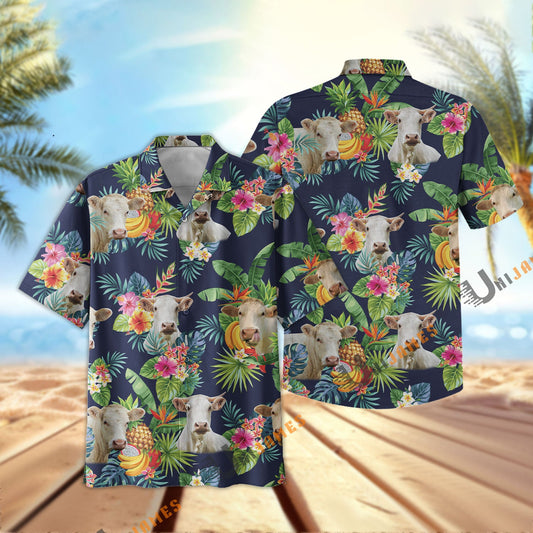 Uni Charolais Fruit Summer Hawaiian Shirt