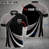 Uni Custom Text Uniform Full Colors 3D Polo Shirt