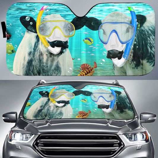 Uni Speckle Park Diving All Over Printed 3D Sun Shade