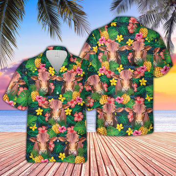 Uni Beefmaster Summer Pattern 3D Hawaiian Shirt