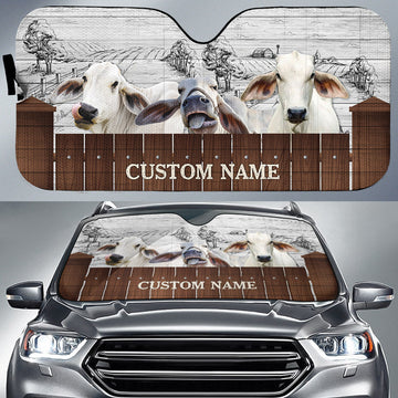 Uni Brahman Farming Custom Name 3D Sun Shade