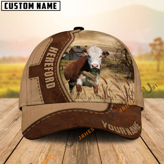 Uni Hereford Suede Pattern Customized Name Cap
