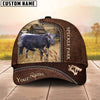 Uni Black Speckled Park Customized Name Leather Pattern Cap