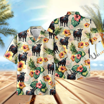 Uni Dexter Hibiscus Pineapple Hawaiian Shirt