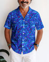 UNIJAMES BLUE TURTLE UNDERSEA HAWAIIAN SHIRT