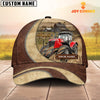 Uni Red Tractor Customized Name Farm Barn Cap