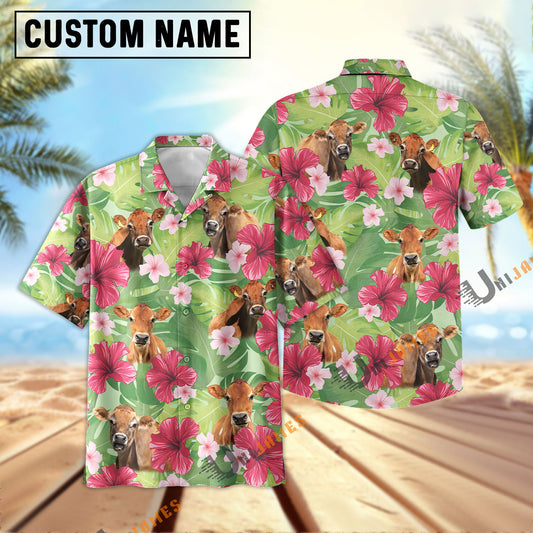 Uni Jersey Green Summer Hawaiian Shirt