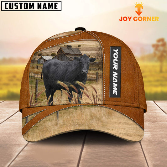 Uni Black Angus Customized Name Brown Cap