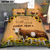 Uni Hereford Stay Humble And Kind Custom Name Bedding Set