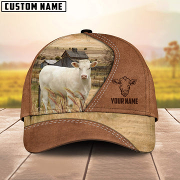 Uni Charolais Customized Name Brown Cap