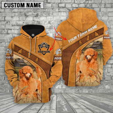 Uni Poodle Custom Name Printed 3D Hoodie