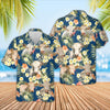 Unique Charolais Summer Blue Floral 3D Hawaiian Shirt