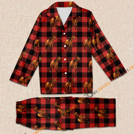 Uni Horse Red Caro Farming 3D Pajamas