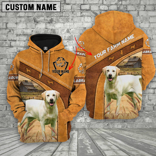 Uni Labrador Retriever Custom Name Printed 3D Hoodie