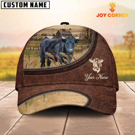 Uni Dexter On The Farm Customized Name Leather Pattern Cap