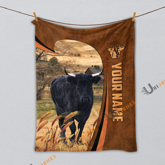 Uni Personalized Name Dexter Premium Brown Pattern 3D Blanket