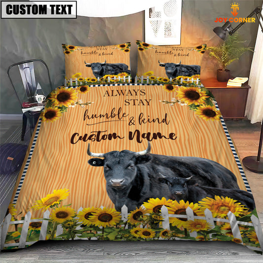 Uni Dexter Stay Humble And Kind Custom Name Bedding Set