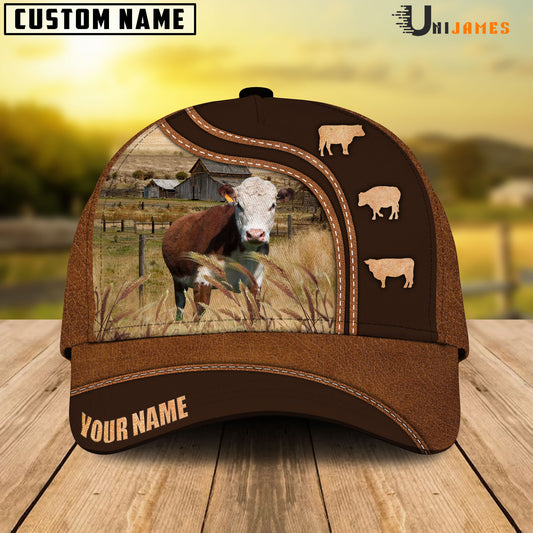 Uni Hereford Farming Life Customized Name Cap