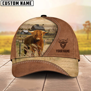 Uni Highland Customized Name Brown Cap