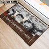 Uni Holstein Custom Name - Live Like Someone Left The Gate Open Doormat