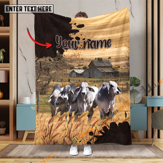 Uni Personalized Name Diligent Brahman Blanket