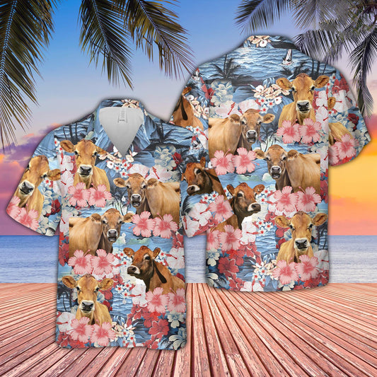 Uni Jersey Flower Farming 3D Hawaiian Shirt