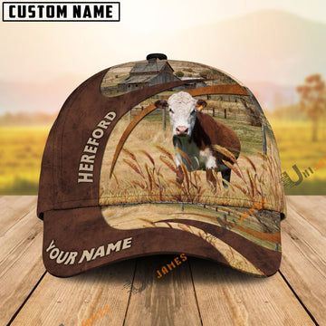 Uni Hereford Brown Premium Customized Name Cap