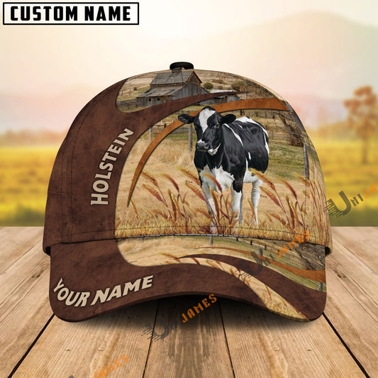 Uni Holstein Brown Premium Customized Name Cap