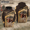 Uni Texas Longhorn On The Meadow Custom Name Hoodie