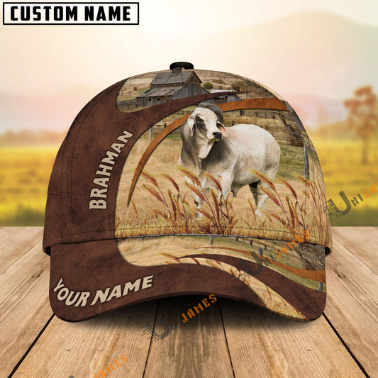 Uni Brahman Brown Premium Customized Name Cap